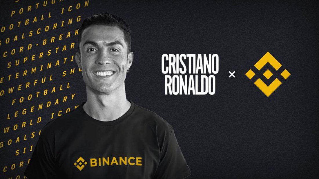 Cristiano Ronaldo × Binance poster